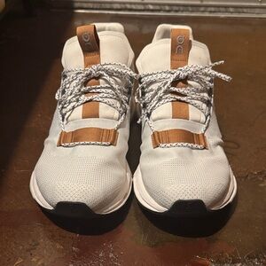 On Running Men's Cream and Brown Athletic Shoes